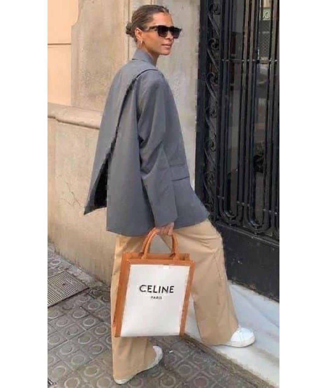 CELINE Мульти льняная сумка через плечо, фото 7