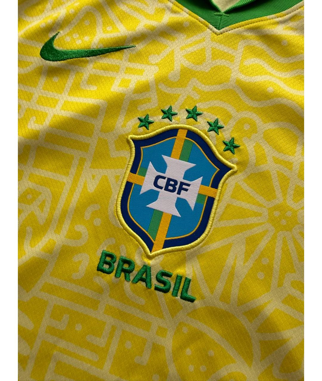 NIKE Желтая синтетическая футболка, фото 3