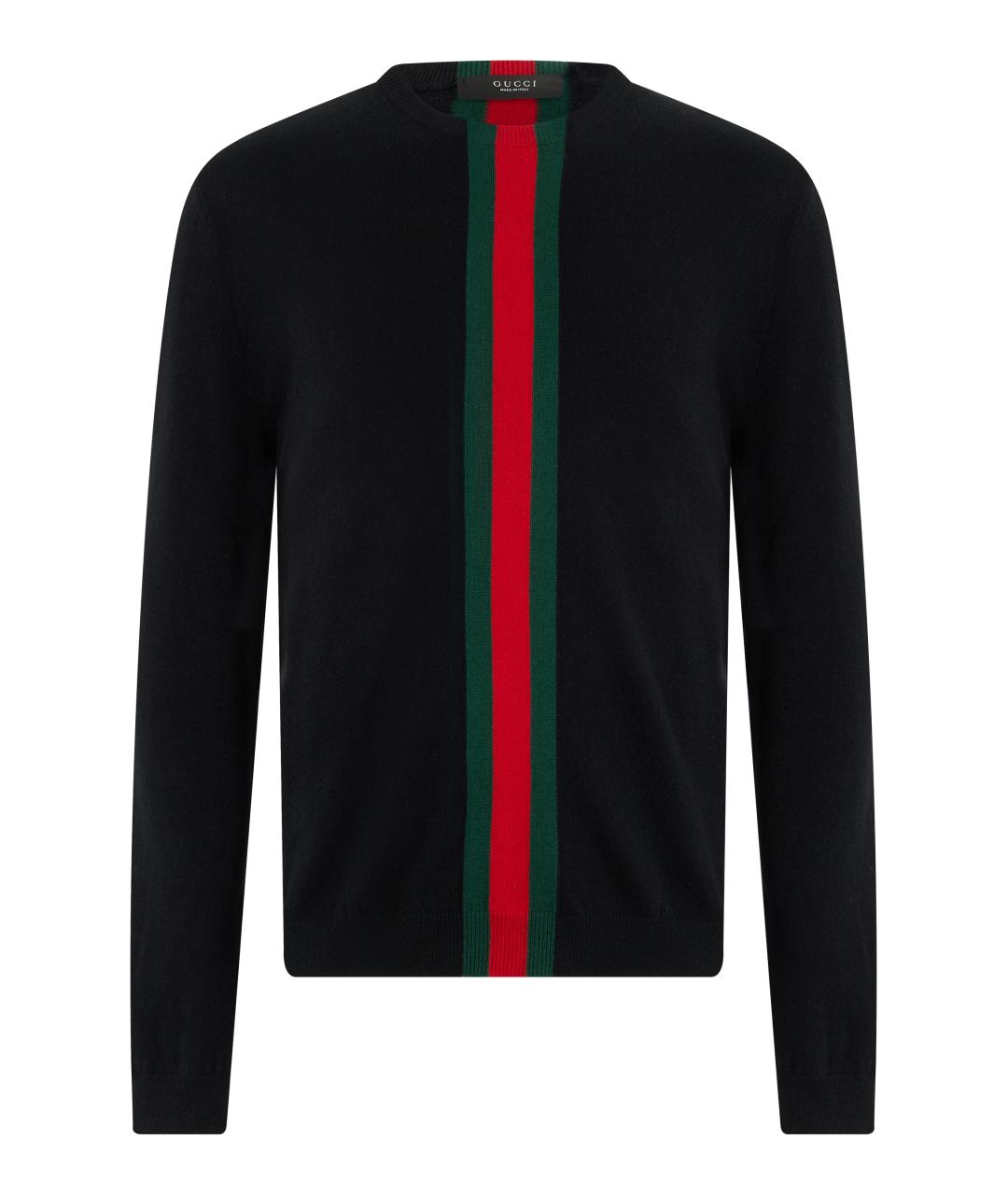 GUCCI Черный кашемировый джемпер / свитер, фото 1
