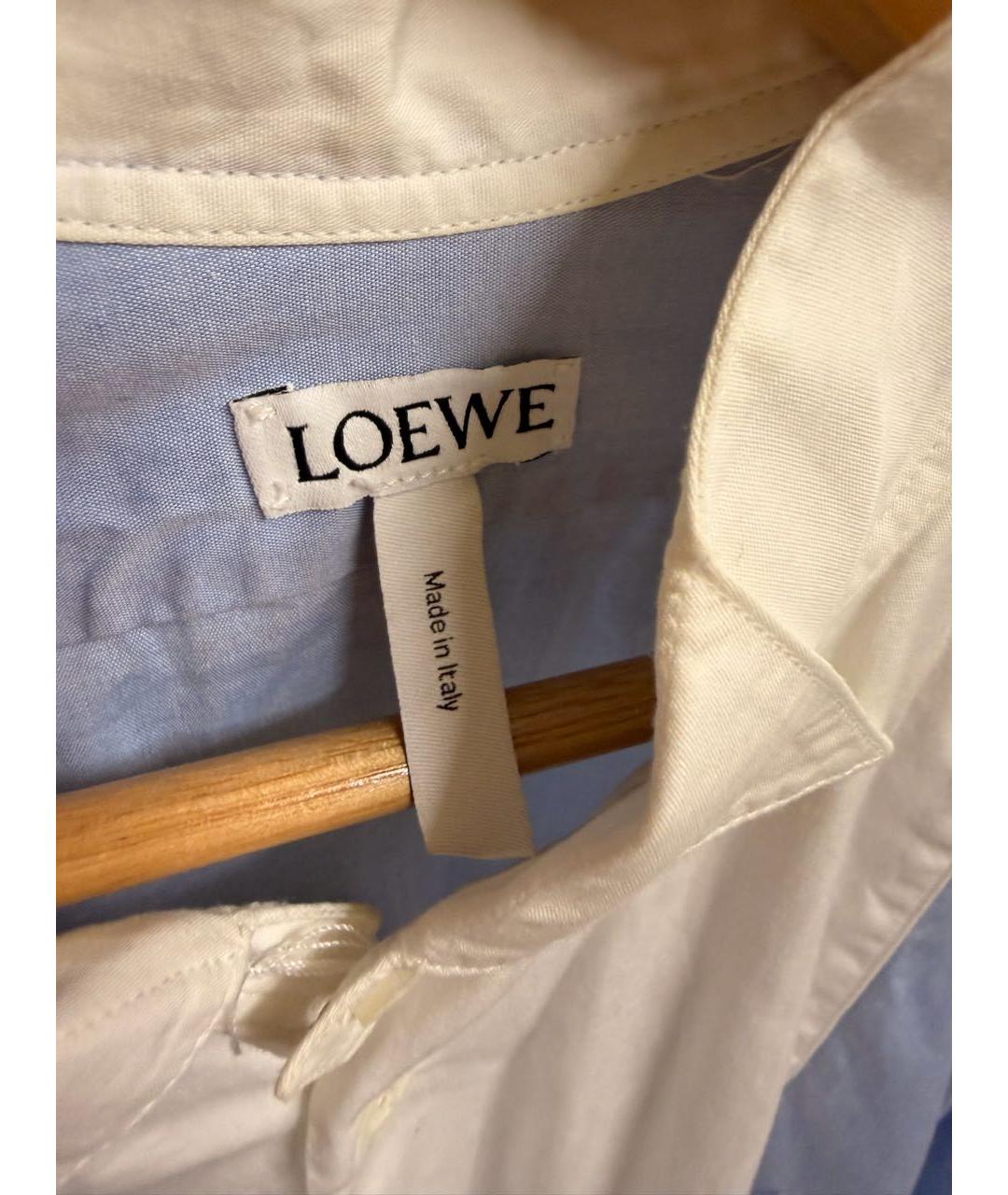 LOEWE Голубая хлопковая рубашка, фото 3
