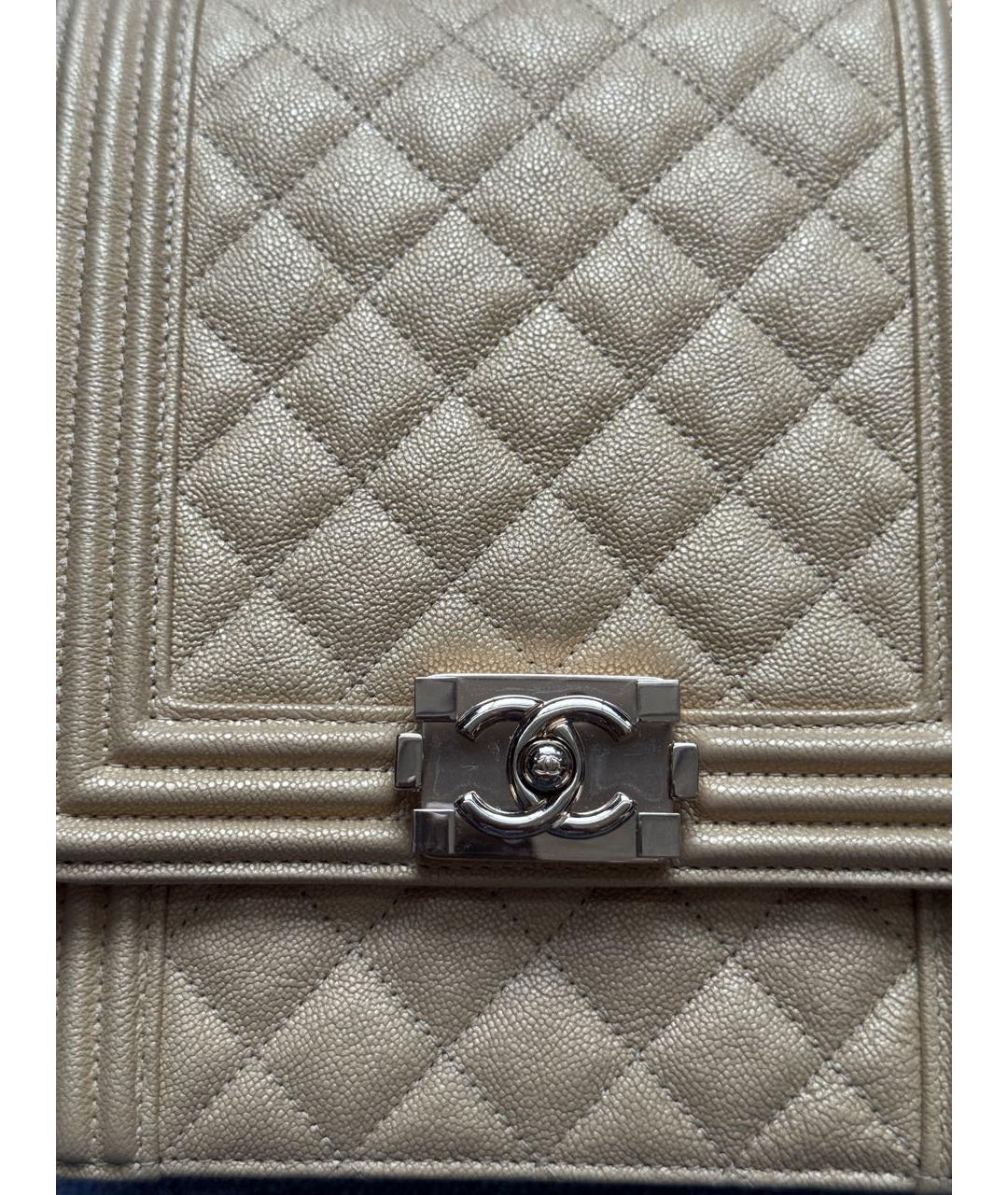 CHANEL Желтая кожаная сумка через плечо, фото 6