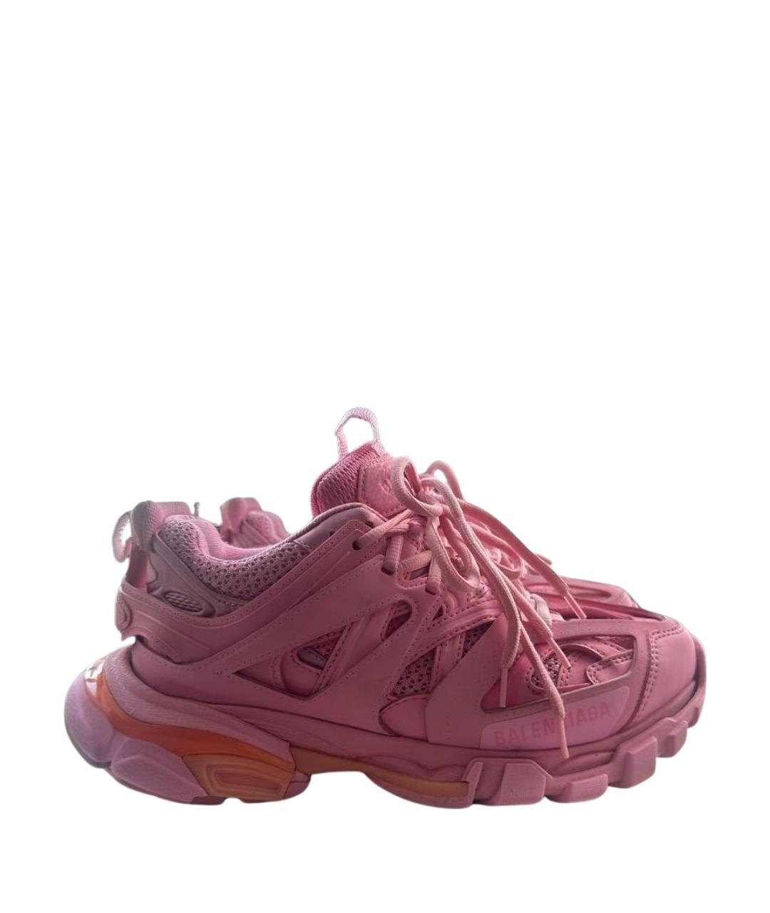 BALENCIAGA Розовые текстильные кроссовки, фото 1