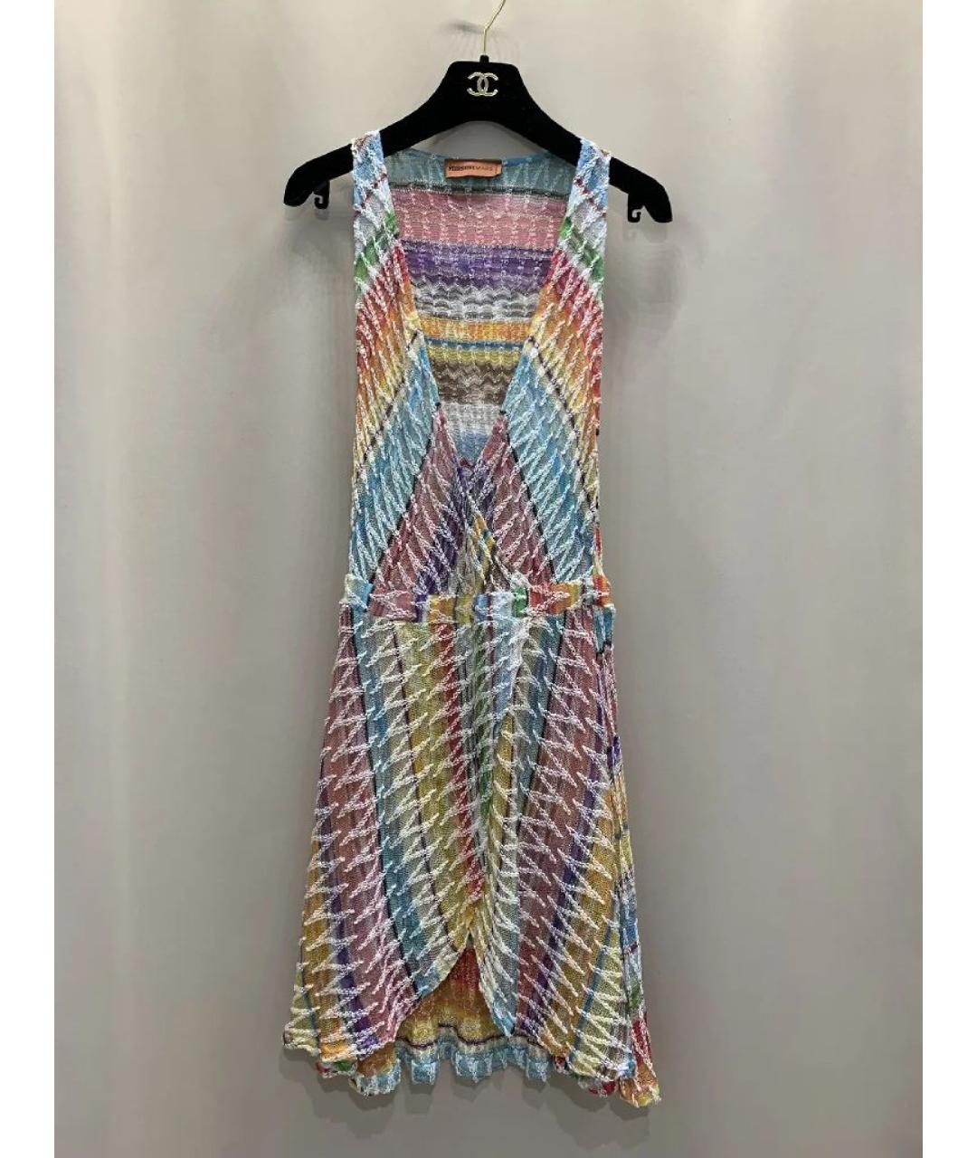 MISSONI Мульти хлопковое коктейльное платье, фото 2