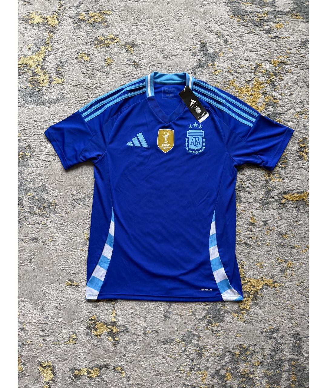 ADIDAS Синяя синтетическая футболка, фото 2