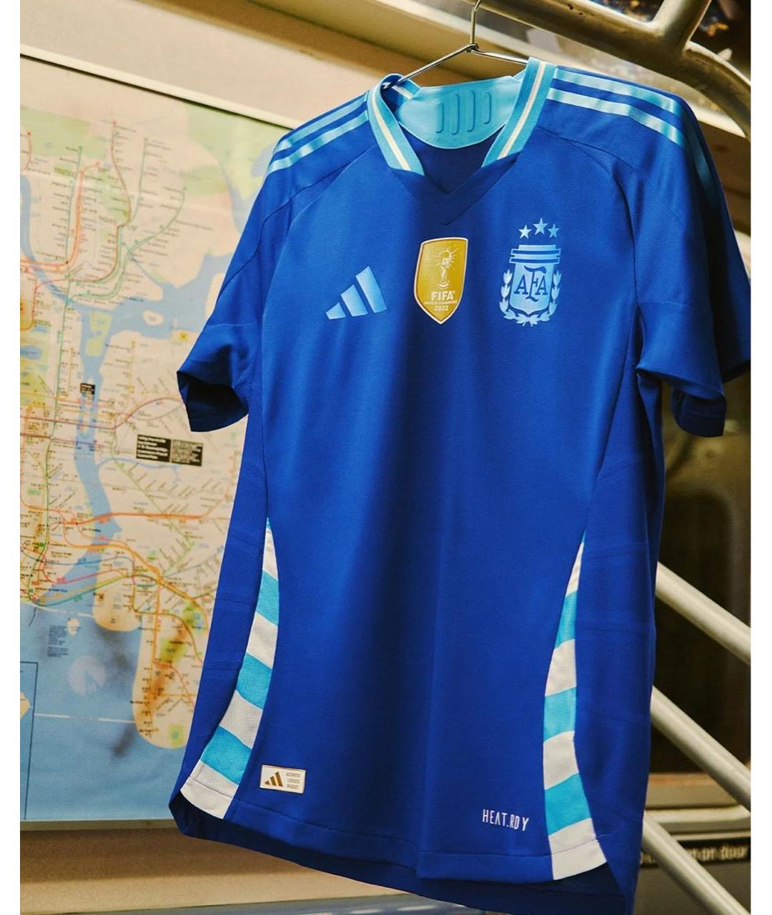 ADIDAS Синяя синтетическая футболка, фото 3