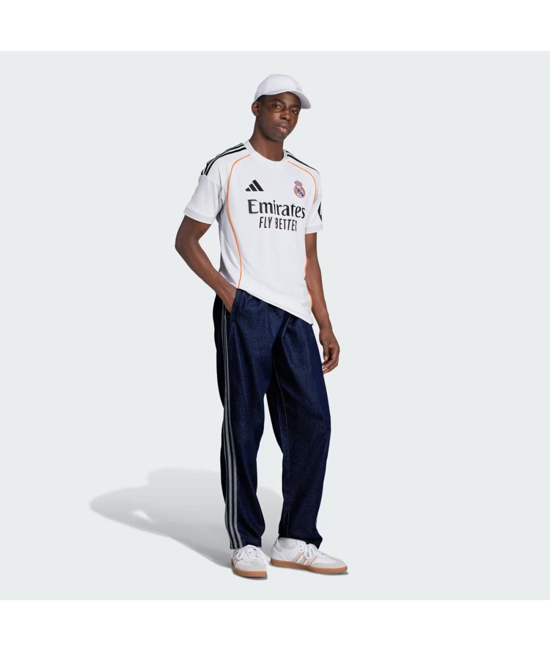 ADIDAS Белая синтетическая футболка, фото 4