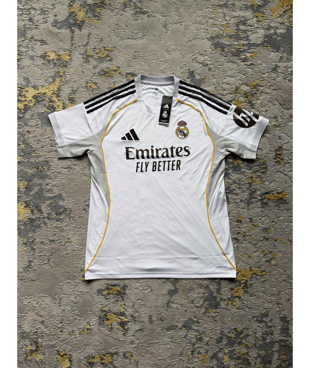 ADIDAS Белая синтетическая футболка, фото 3