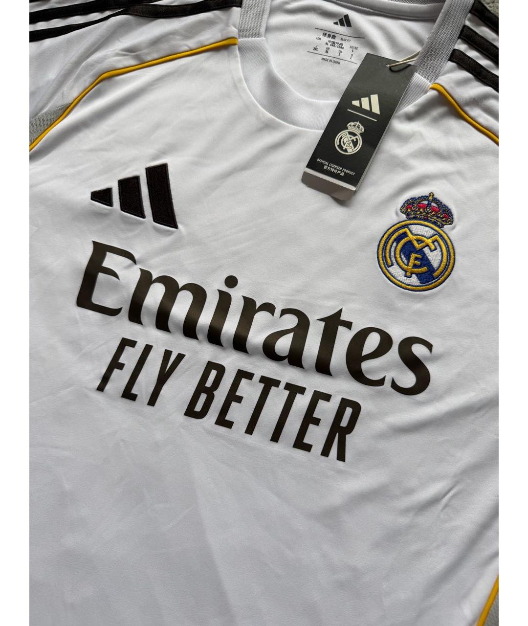 ADIDAS Белая синтетическая футболка, фото 6