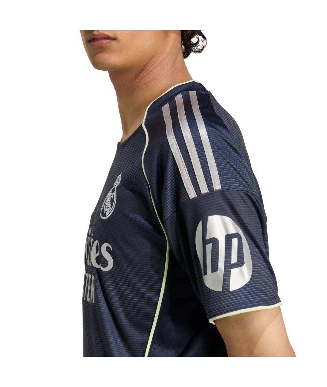 ADIDAS Темно-синяя синтетическая футболка, фото 4