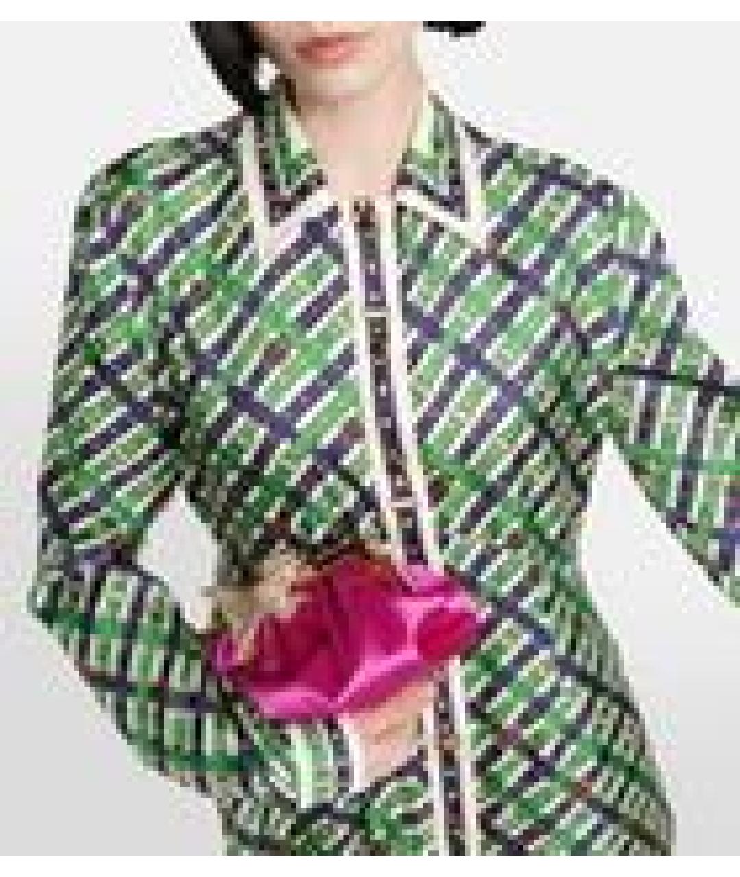GUCCI Зеленое шелковое вечернее платье, фото 4