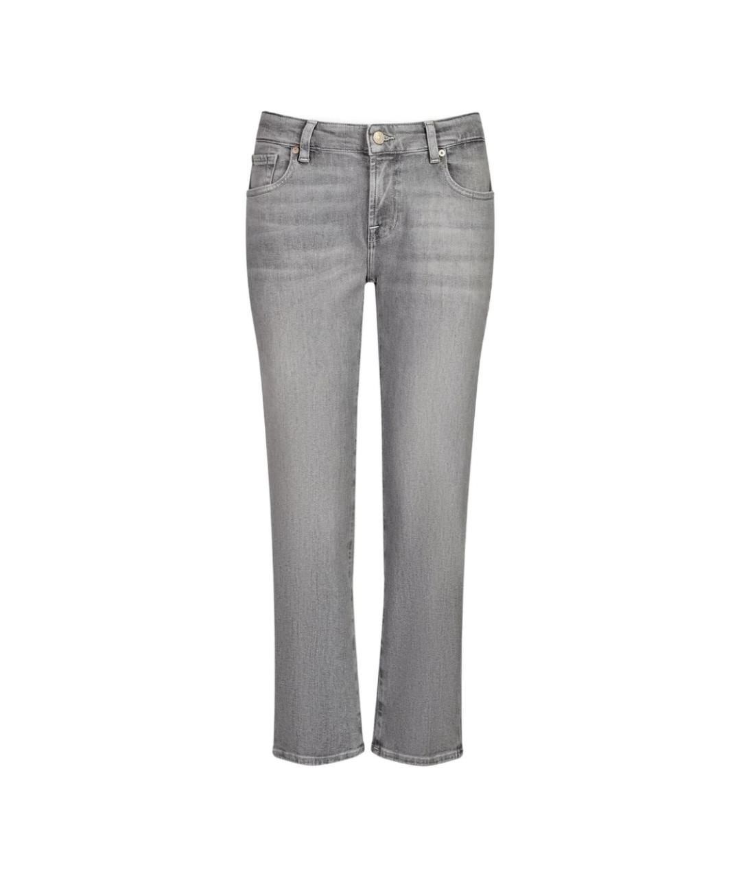 7 FOR ALL MANKIND Хлопковые прямые джинсы, фото 3