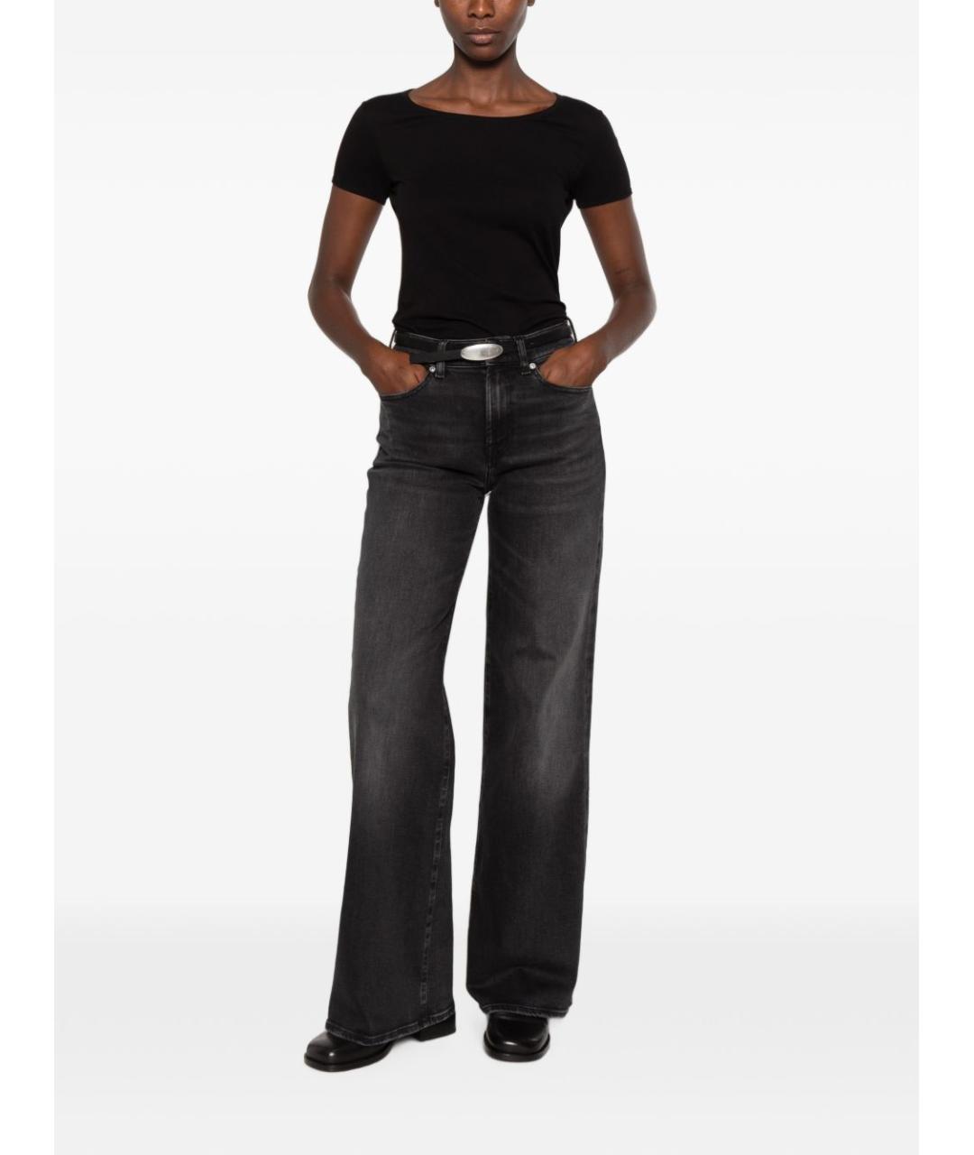 7 FOR ALL MANKIND Хлопковые прямые джинсы, фото 5