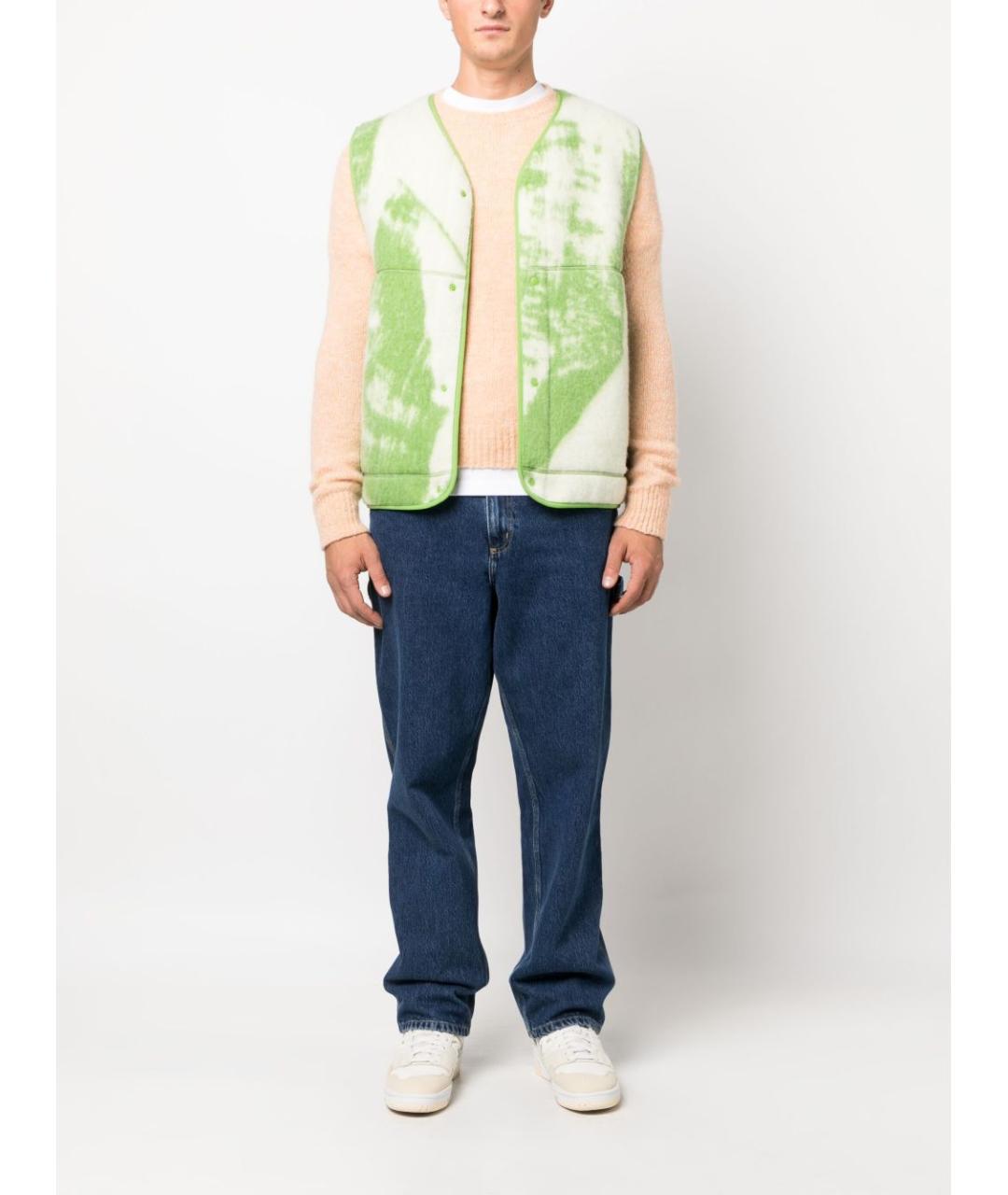CARHARTT WIP Синие хлопковые прямые джинсы, фото 3