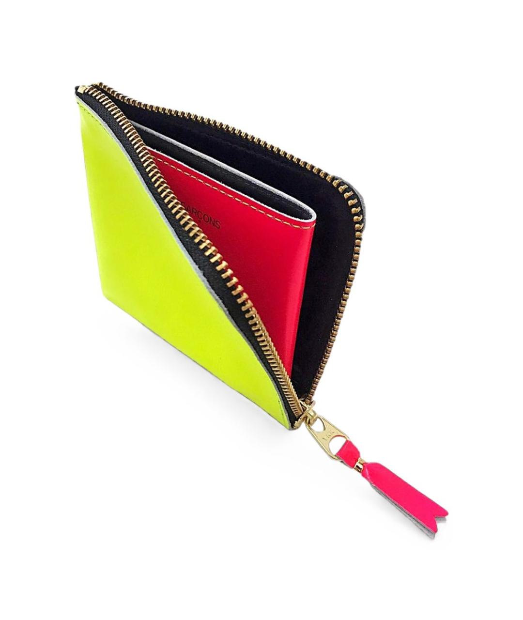 COMME DES GARÇONS WALLET Желтый кожаный кошелек, фото 2