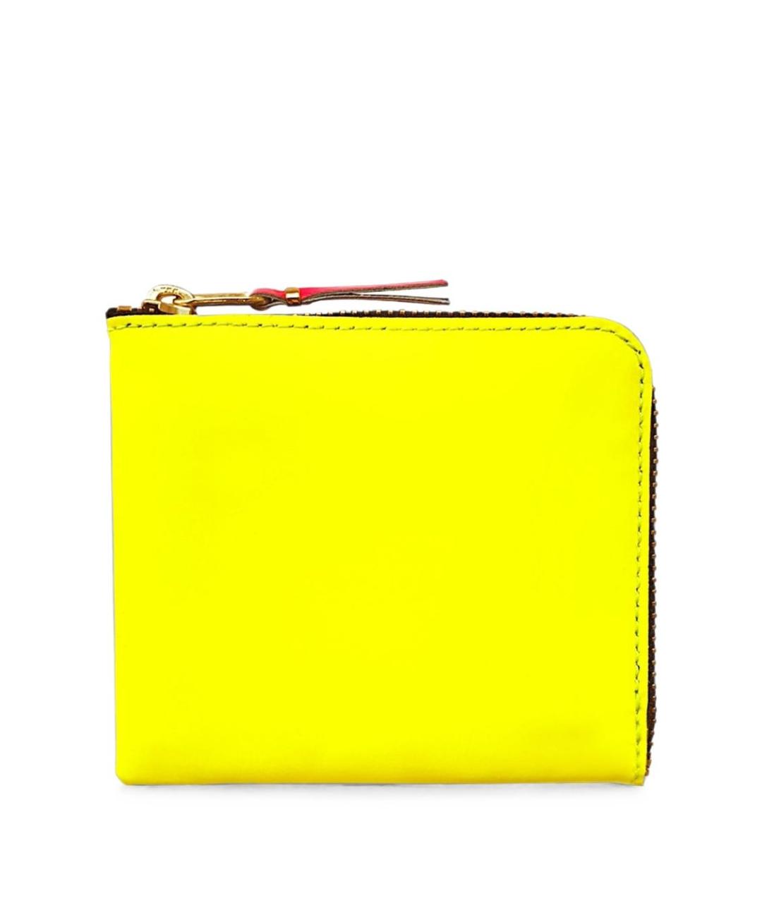 COMME DES GARÇONS WALLET Желтый кожаный кошелек, фото 1
