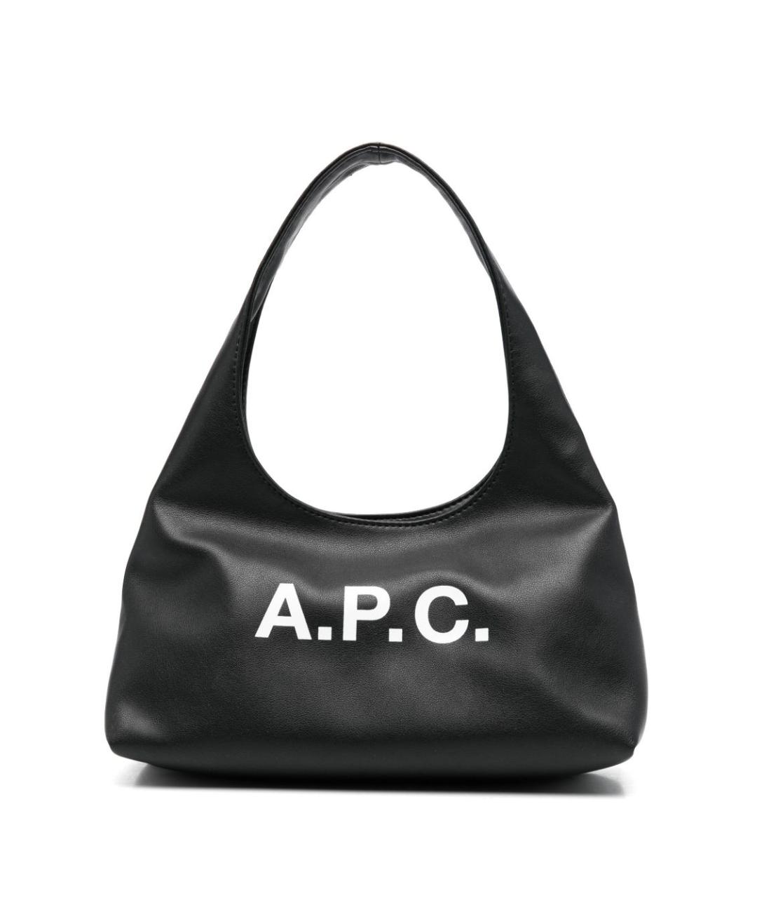 A.P.C. Черная сумка через плечо из искусственной кожи, фото 1