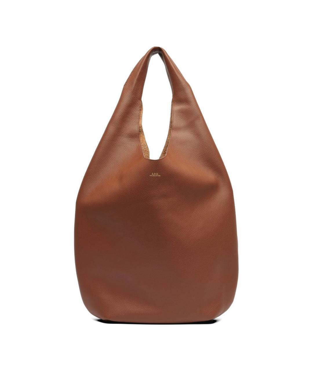 A.P.C. Коричневая сумка тоут, фото 1