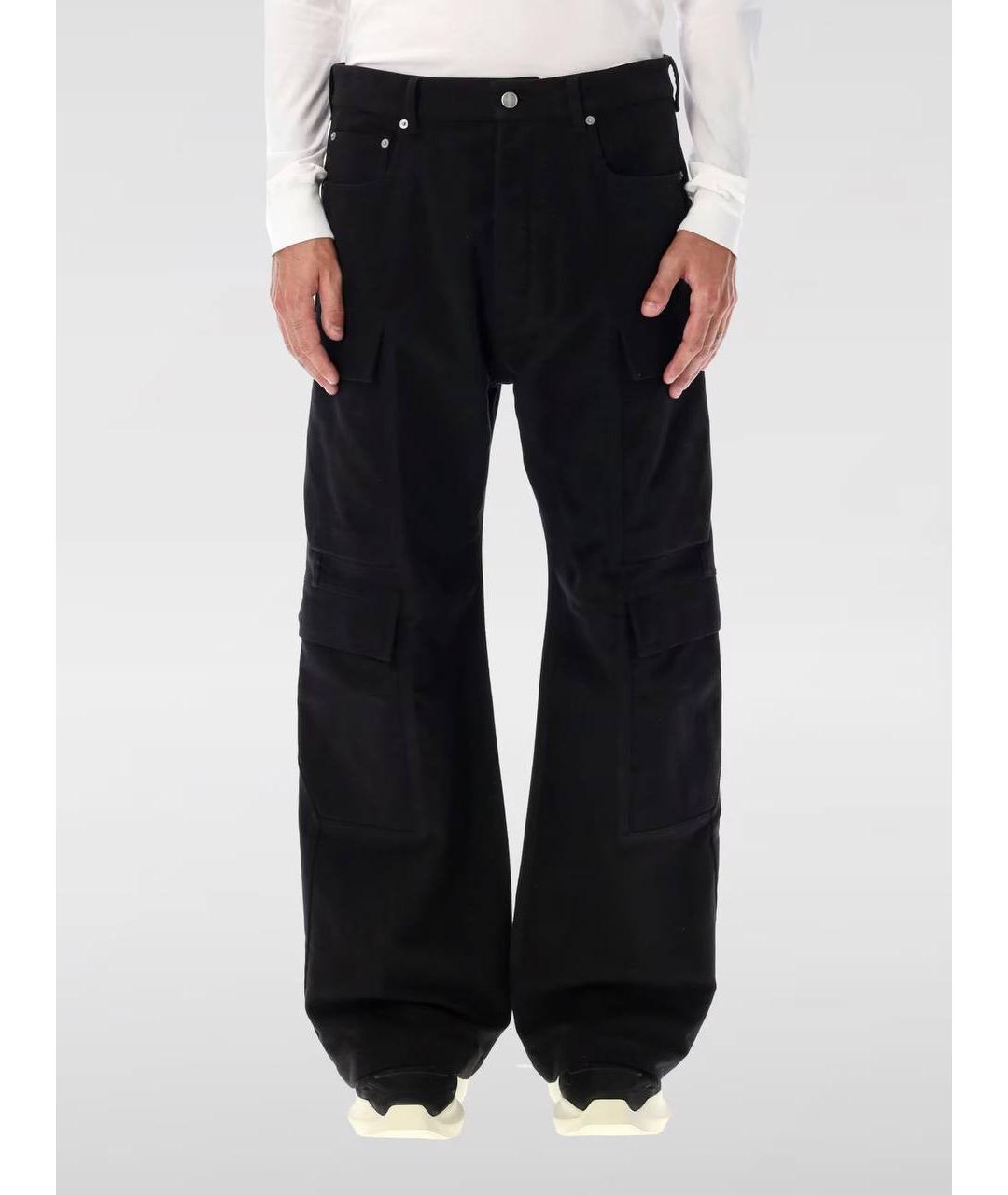 RICK OWENS Хаки хлопковые повседневные брюки, фото 2