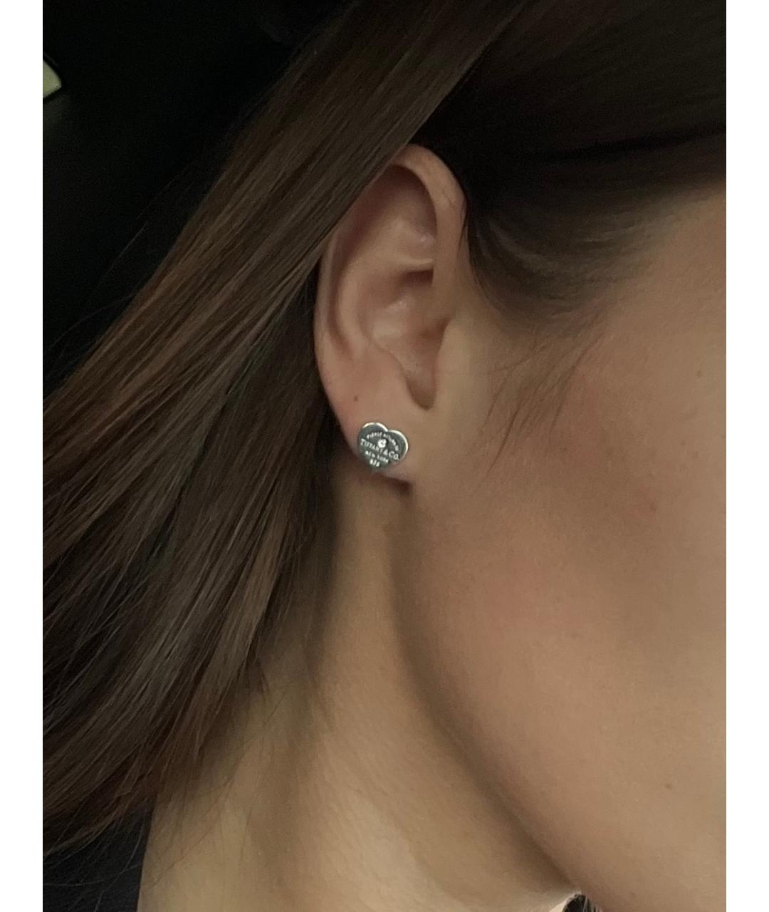 TIFFANY&CO Бирюзовые серебряные серьги, фото 3