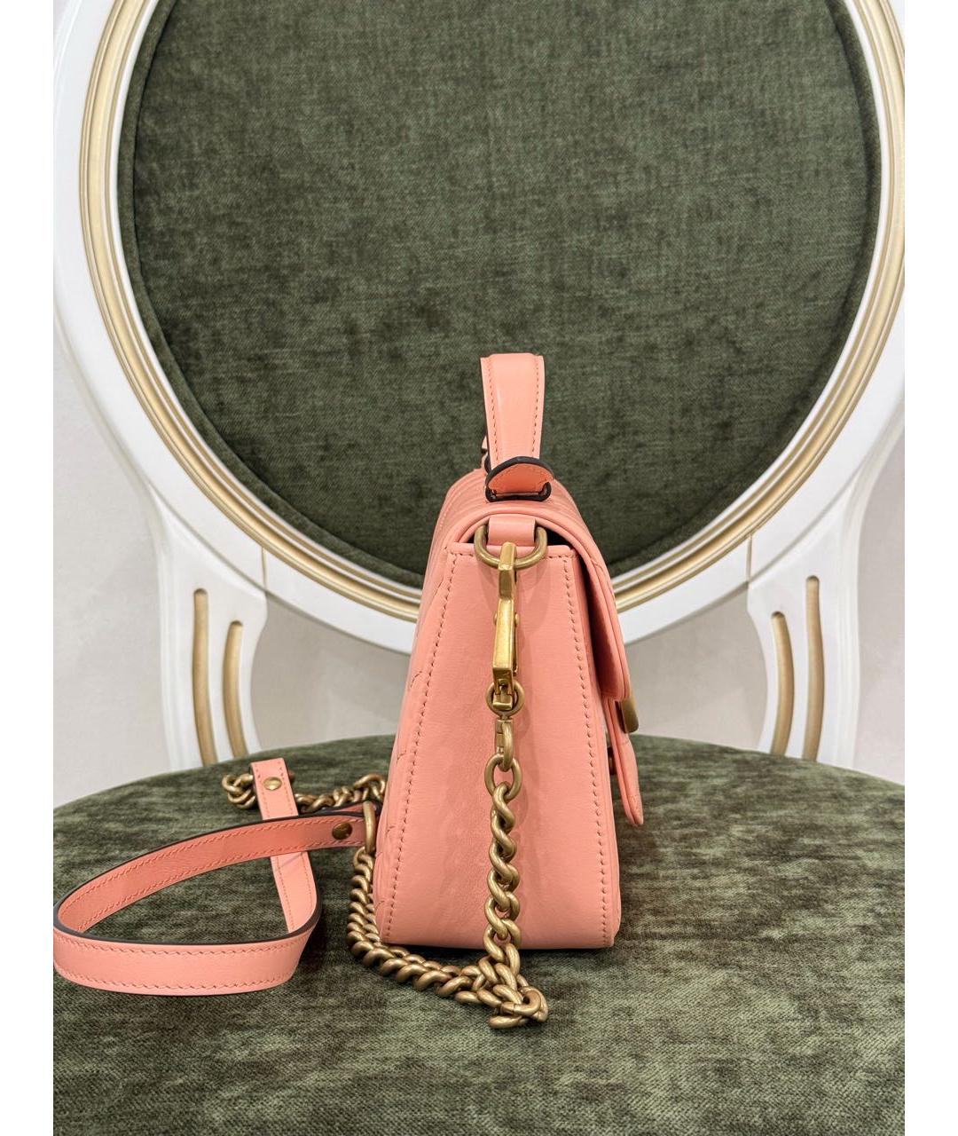 GUCCI Коралловая кожаная поясная сумка, фото 2