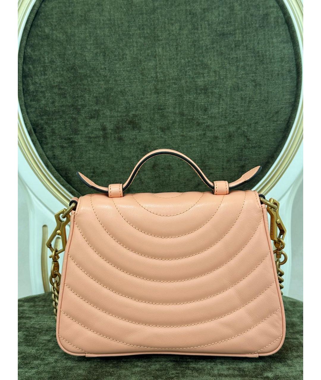 GUCCI Коралловая кожаная поясная сумка, фото 3
