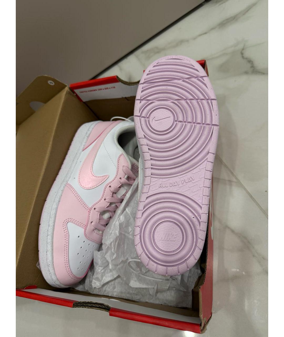 NIKE Розовые кожаные кроссовки, фото 2