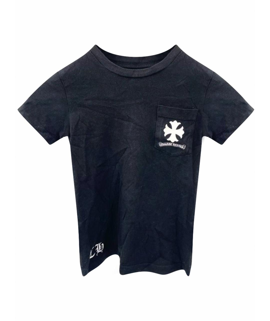 CHROME HEARTS Черная хлопковая футболка, фото 1