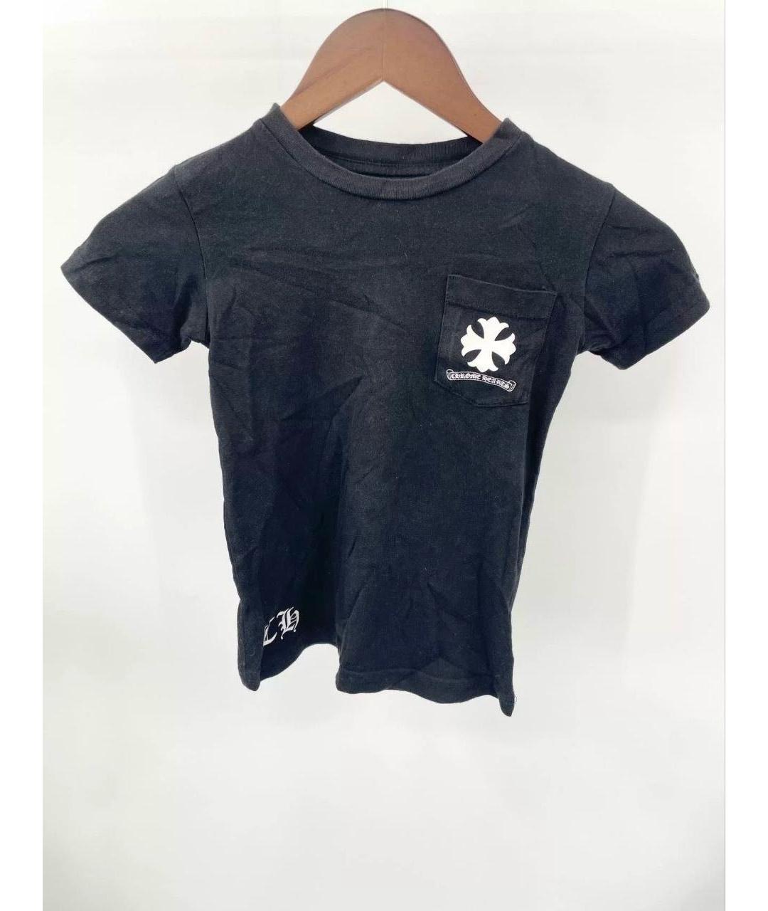 CHROME HEARTS Черная хлопковая футболка, фото 9