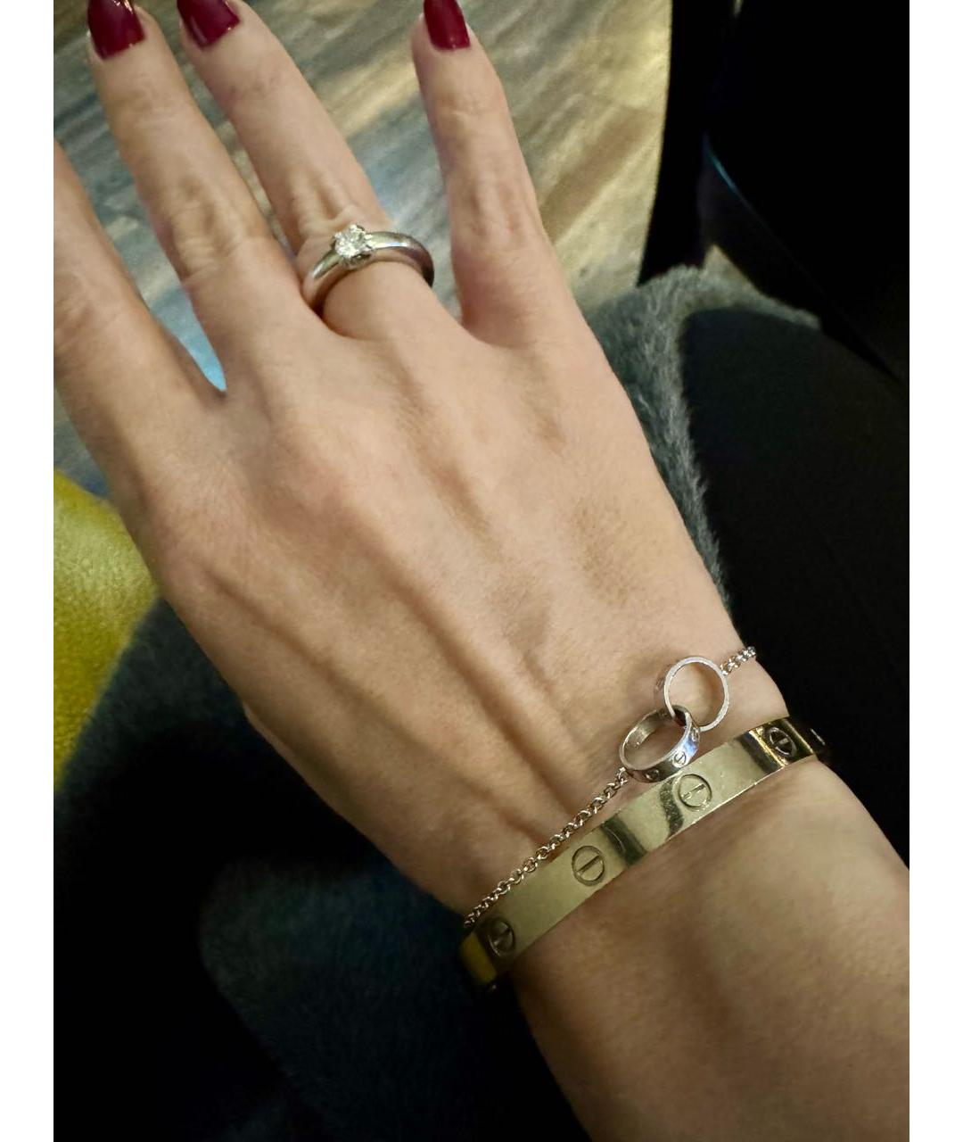 CARTIER Серебряный браслет из белого золота, фото 6