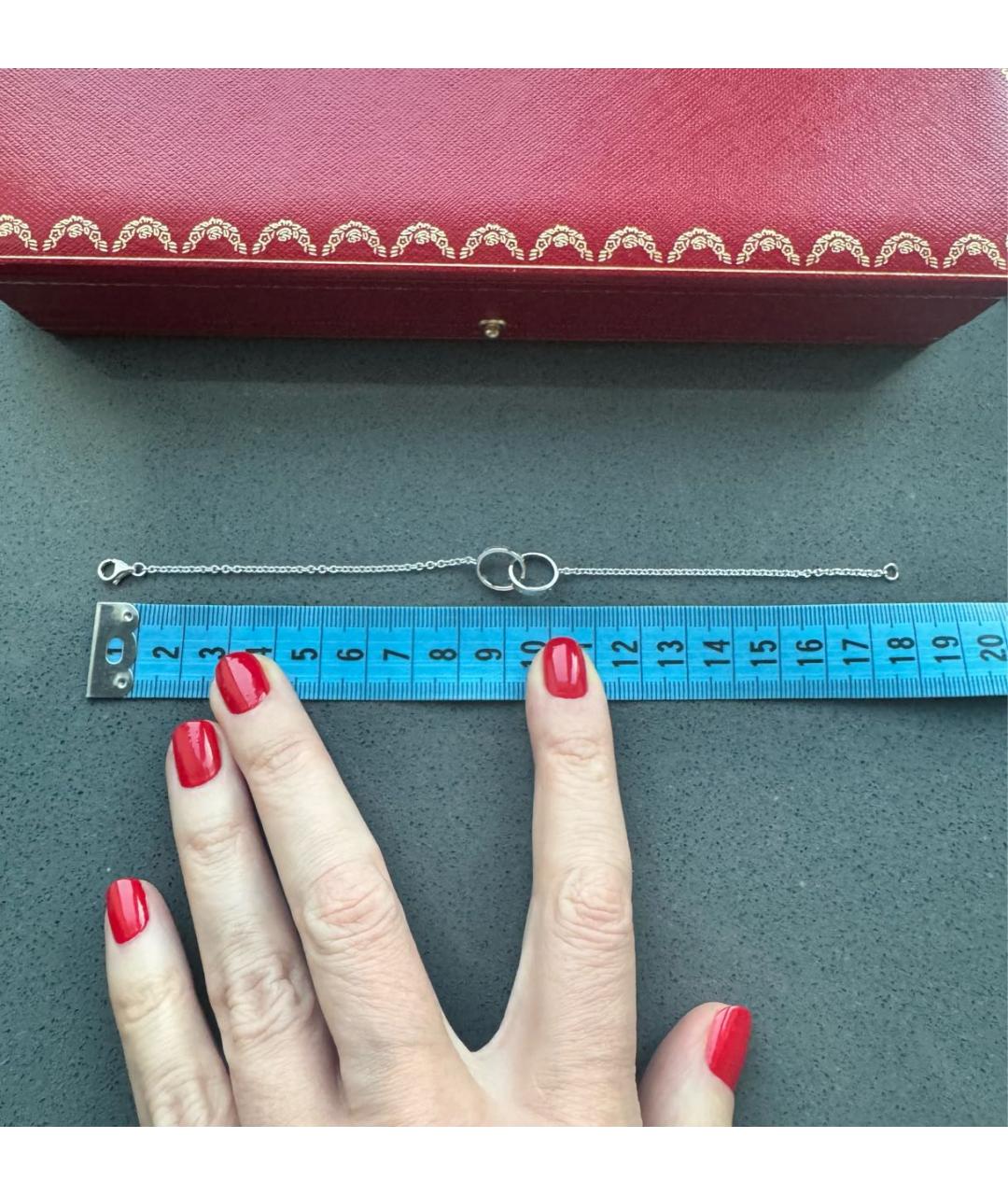 CARTIER Серебряный браслет из белого золота, фото 2