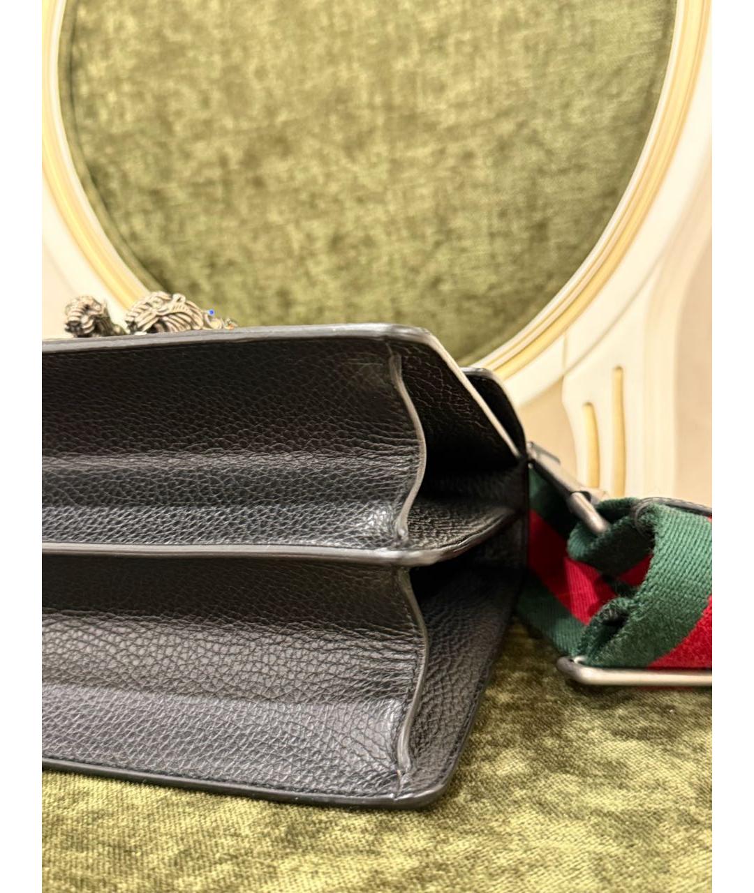 GUCCI Черная кожаная поясная сумка, фото 5
