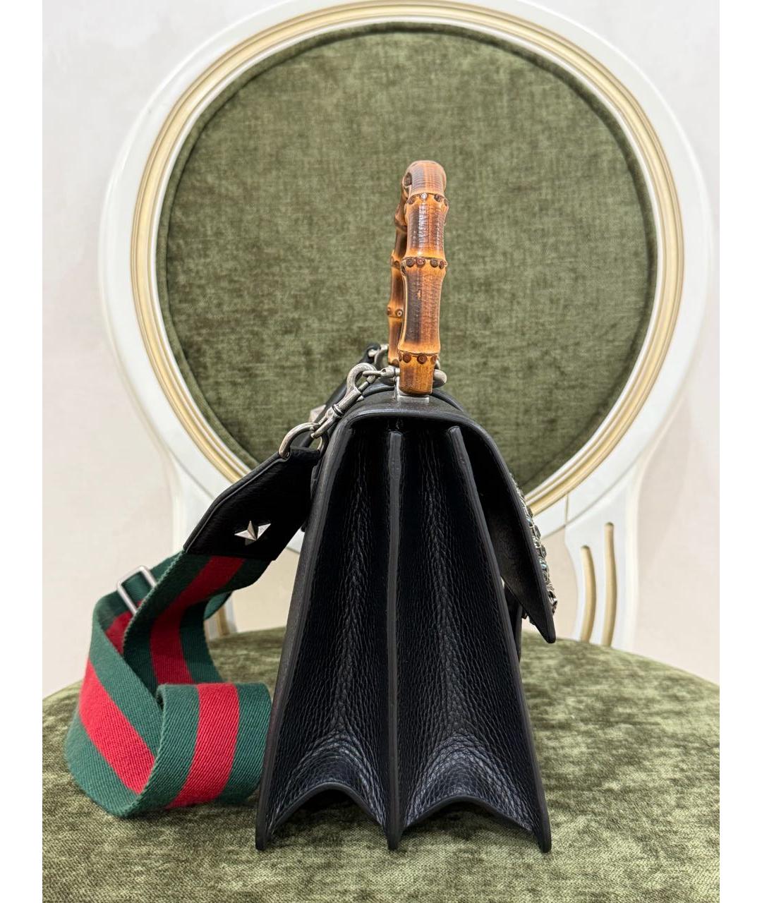 GUCCI Черная кожаная поясная сумка, фото 3