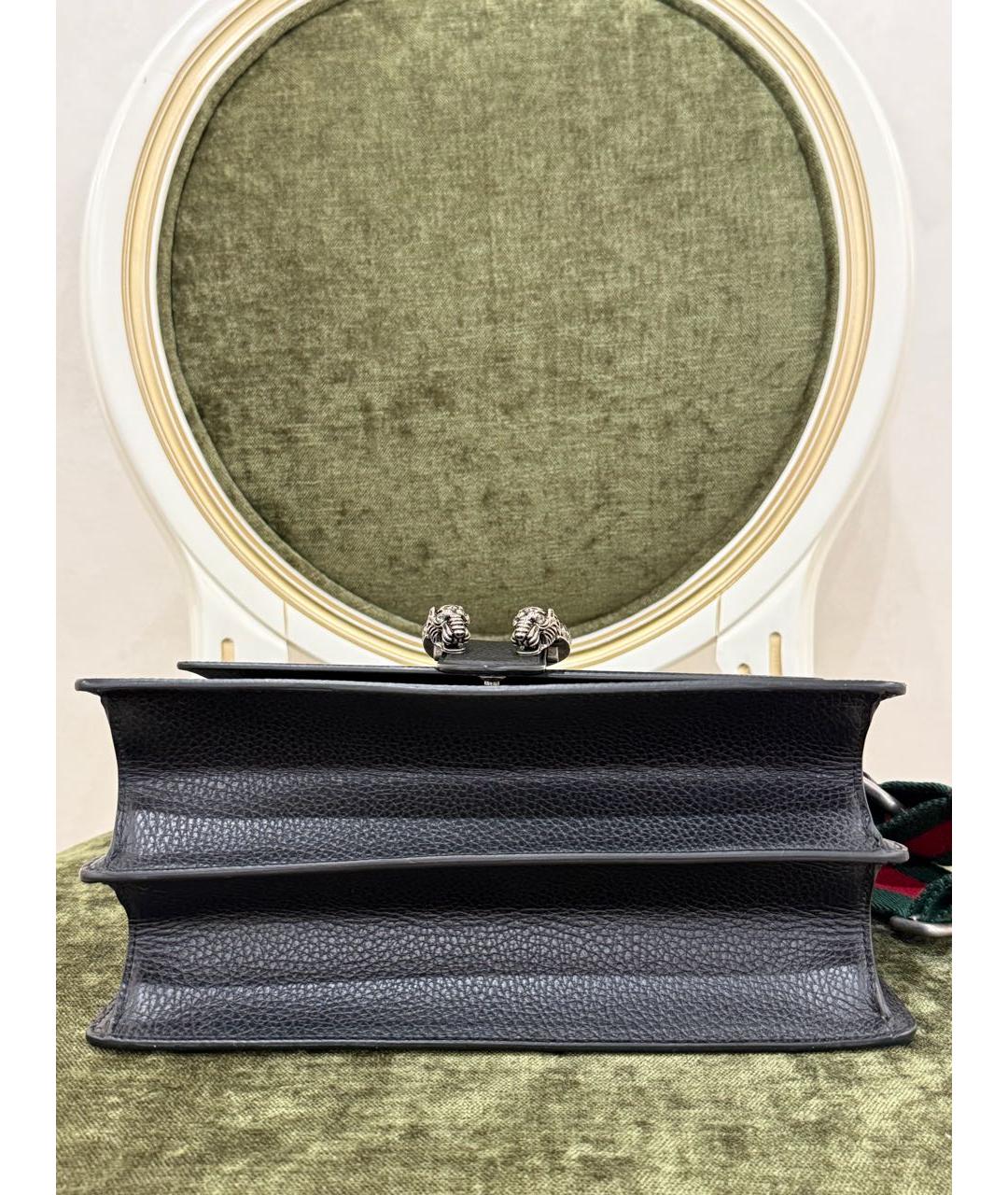 GUCCI Черная кожаная поясная сумка, фото 4