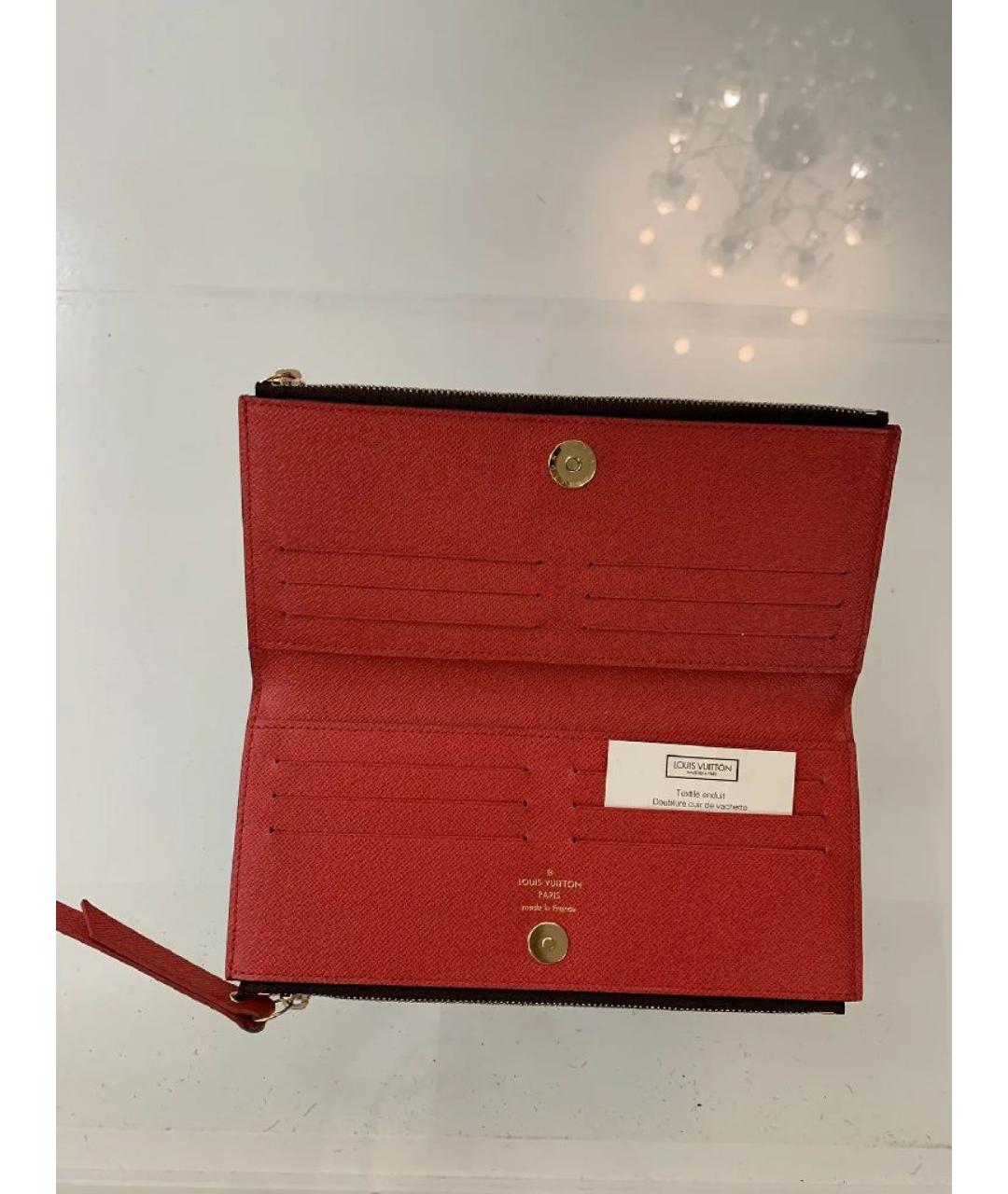 LOUIS VUITTON Коричневый кошелек, фото 3
