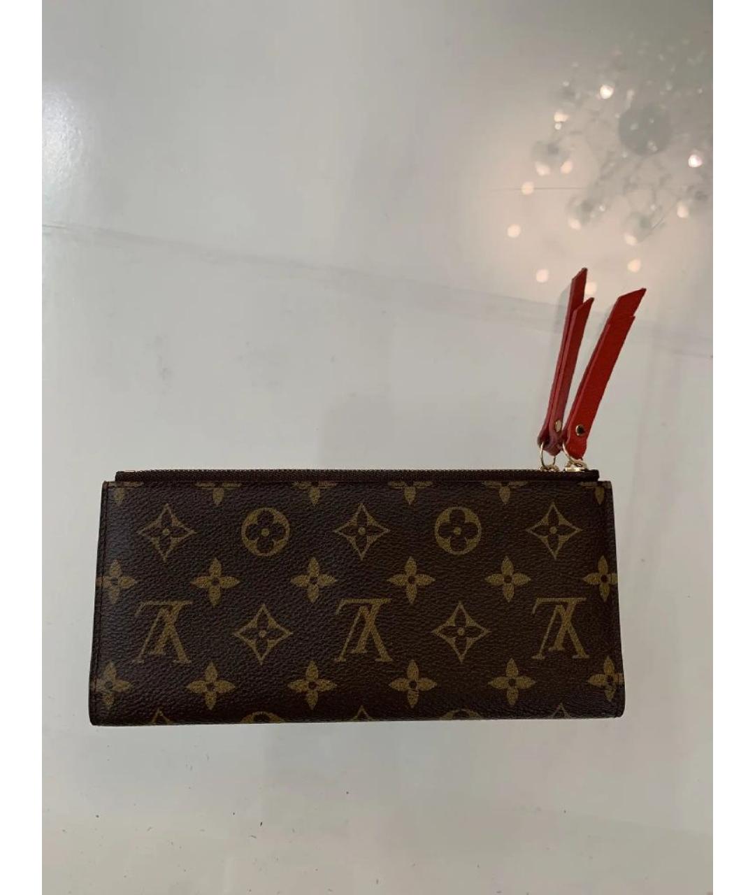 LOUIS VUITTON Коричневый кошелек, фото 2