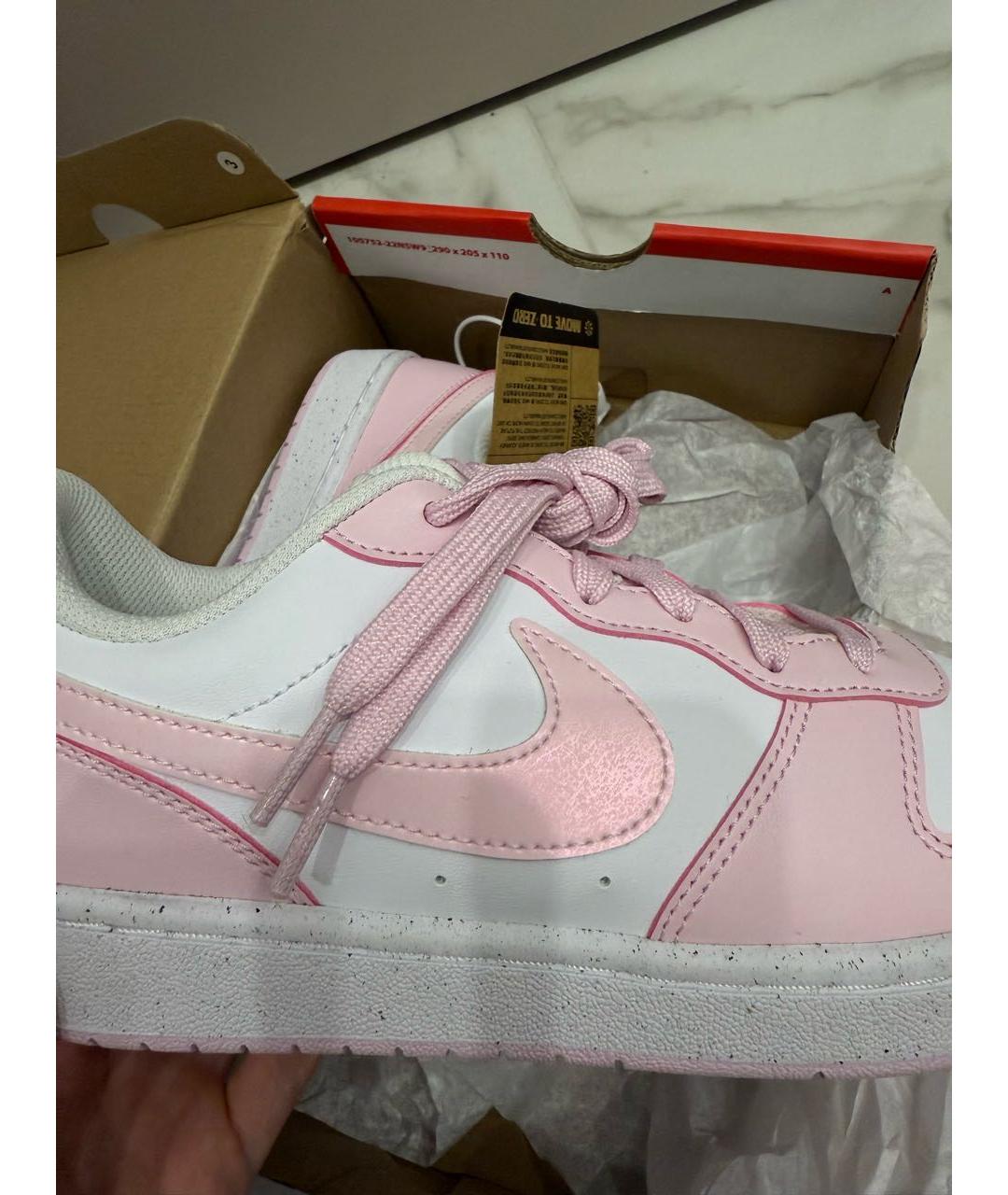 NIKE Розовые кожаные кроссовки, фото 2