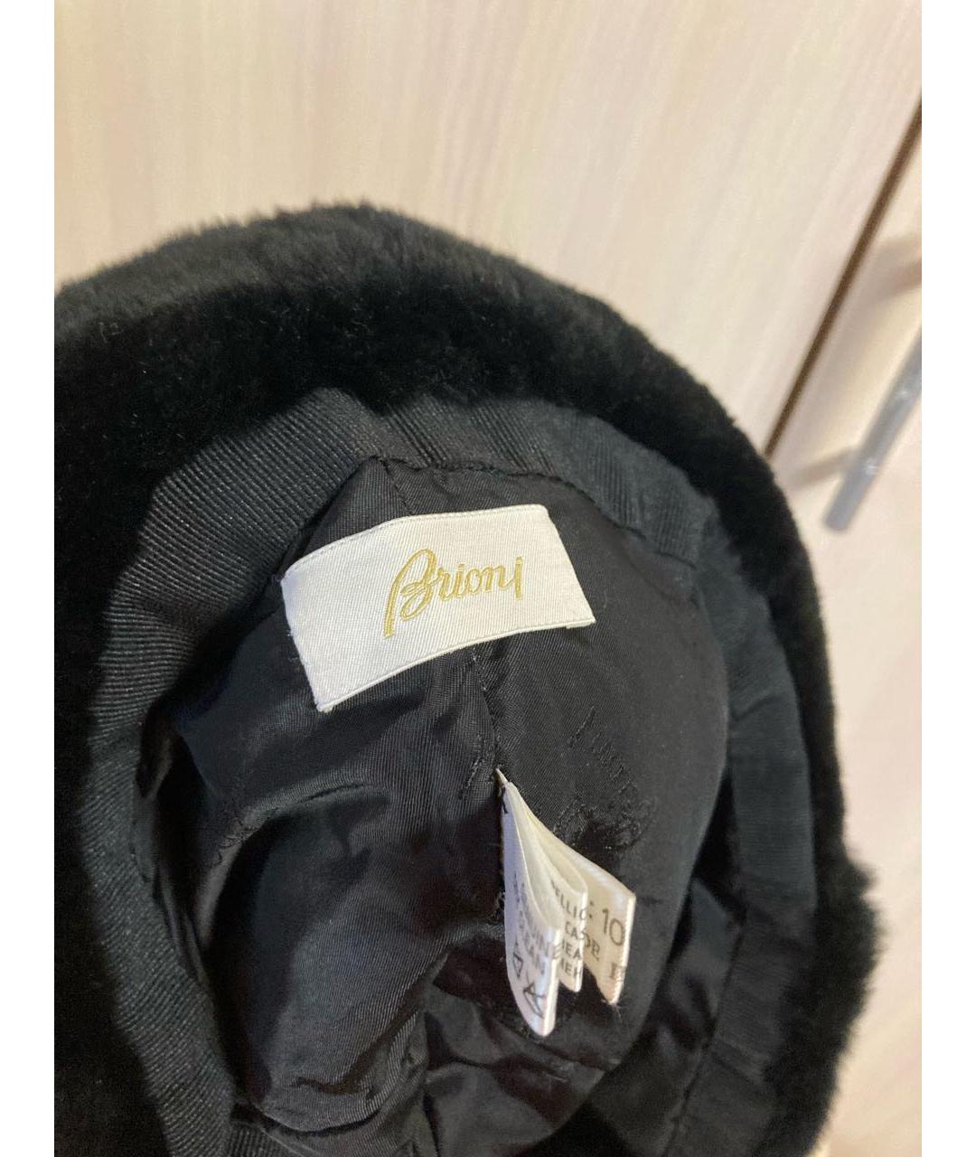 BRIONI Черная шапка, фото 3