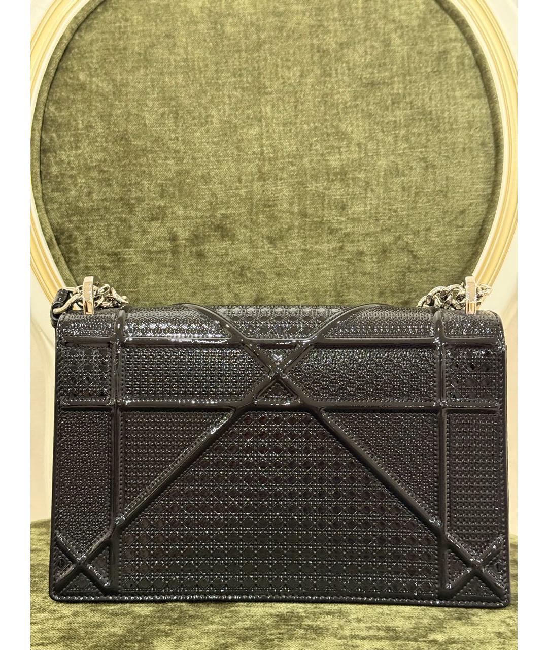 CHRISTIAN DIOR Черная кожаная сумка с короткими ручками, фото 4