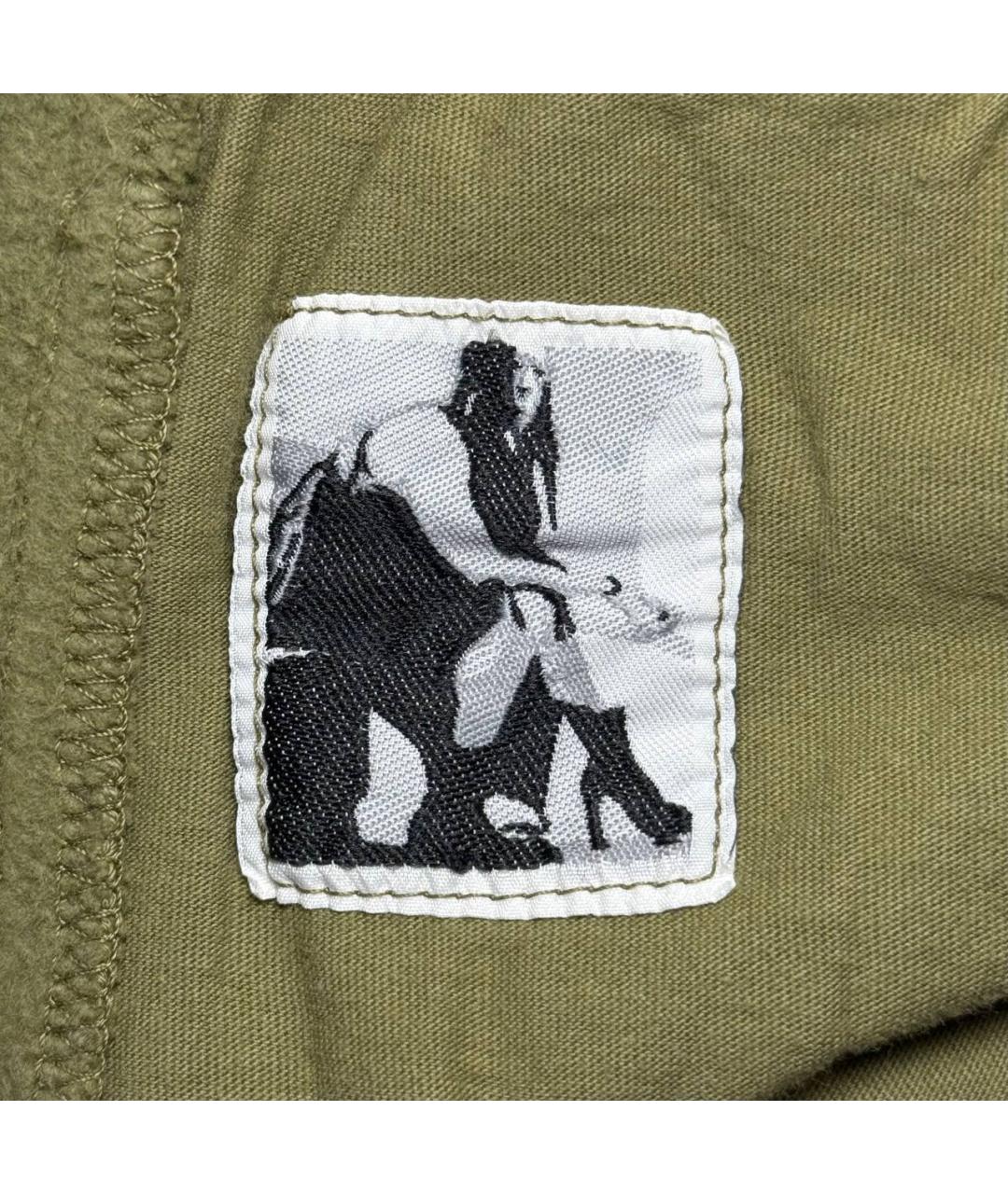 RICK OWENS Зеленые хлопковые повседневные брюки, фото 8