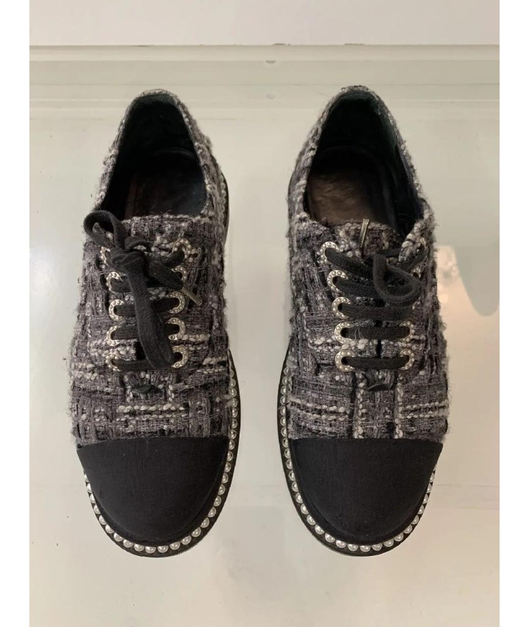 CHANEL Черные ботинки, фото 2