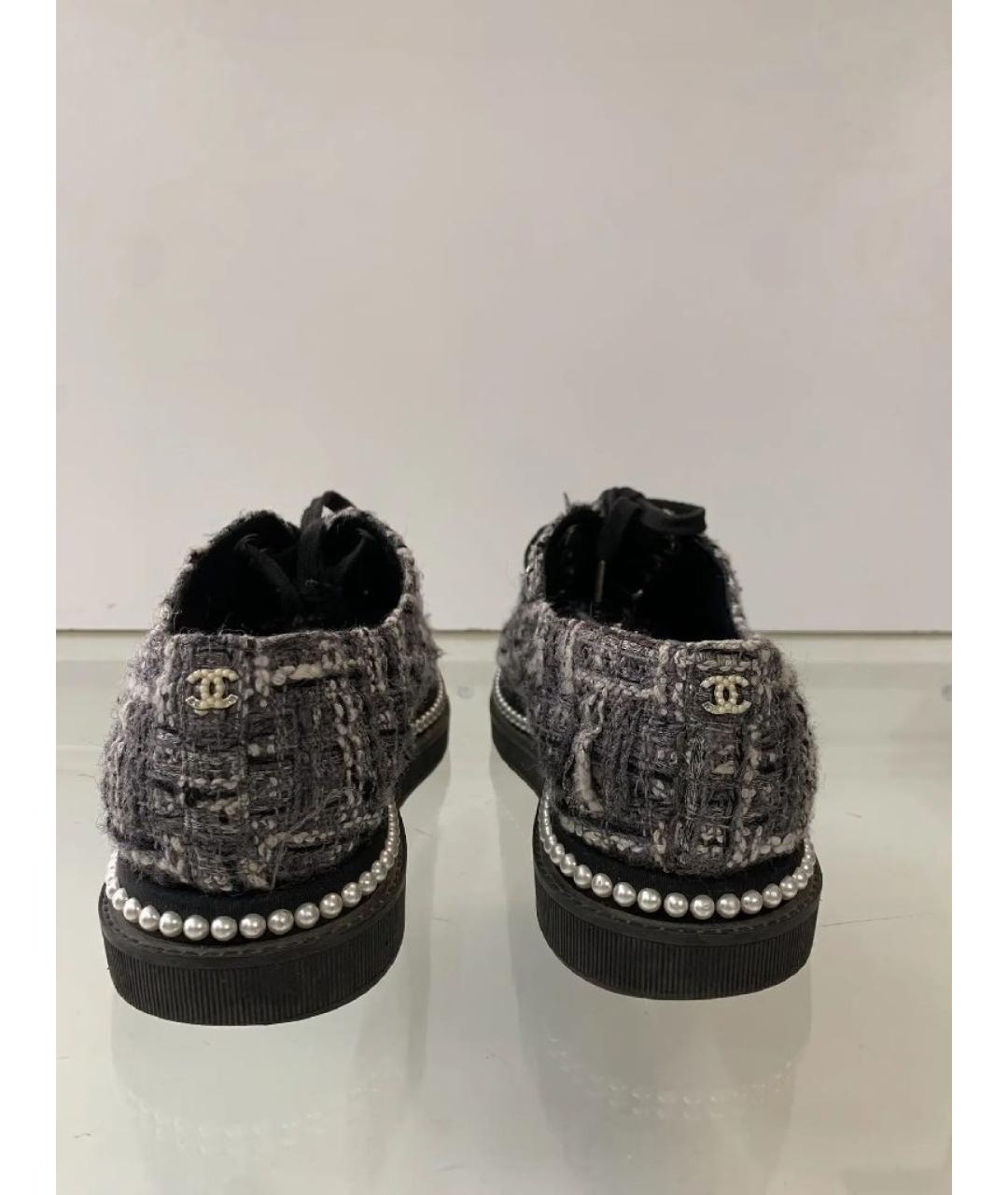 CHANEL Черные ботинки, фото 4