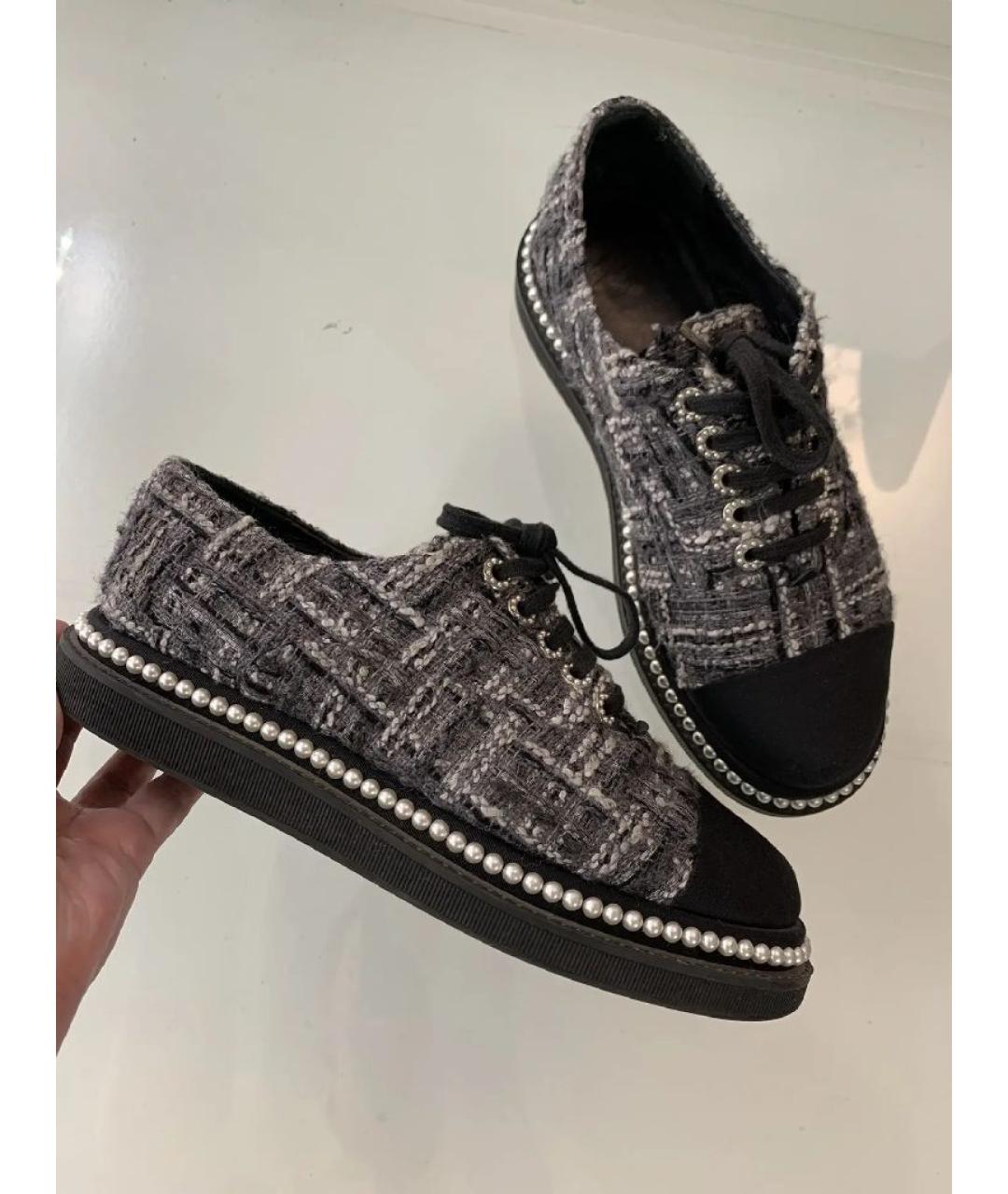 CHANEL Черные ботинки, фото 7
