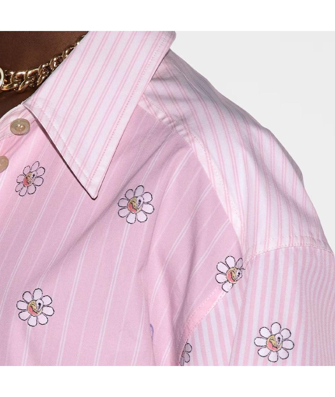 GUCCI Розовое хлопковое коктейльное платье, фото 4