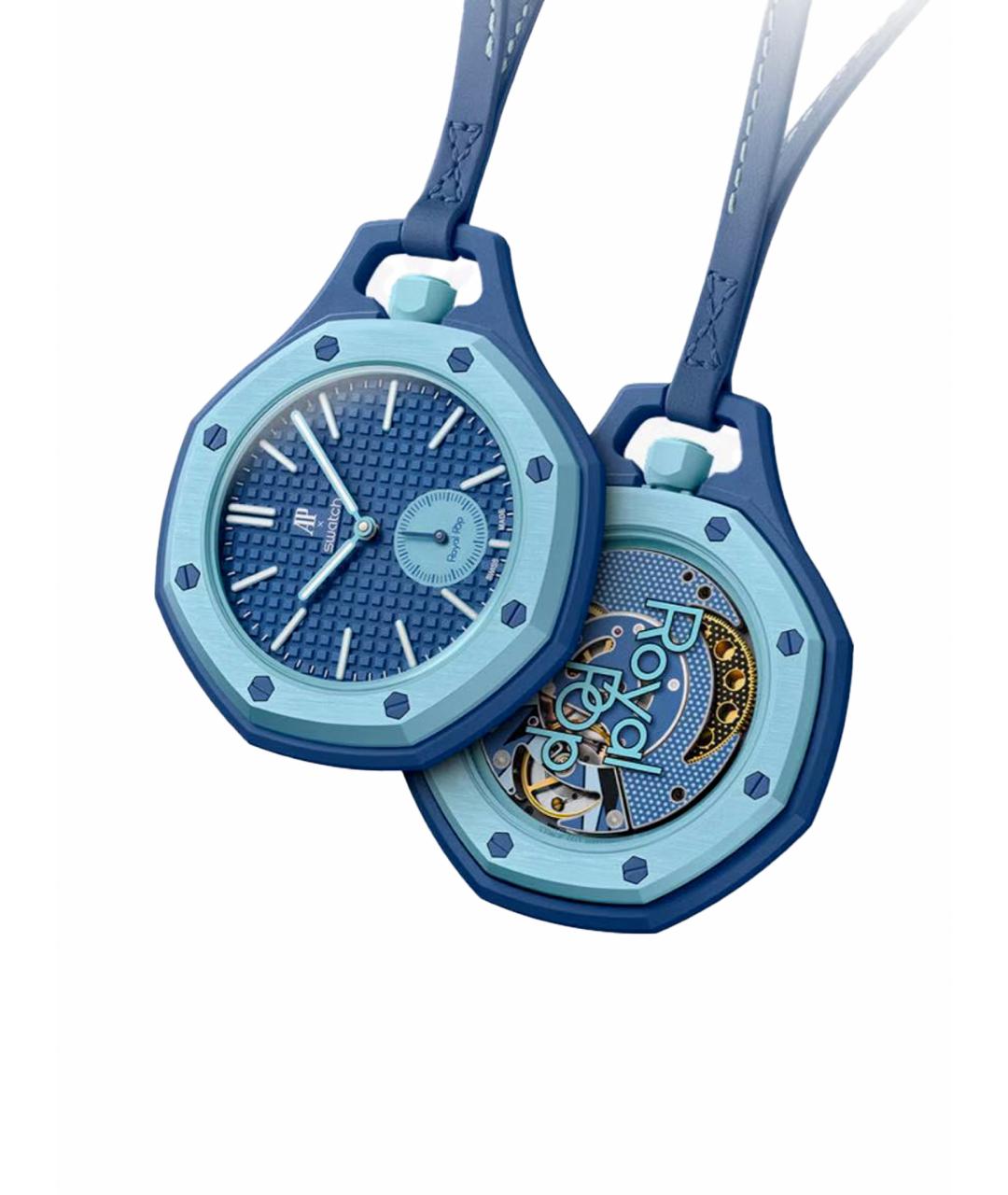 Swatch Синие керамические часы, фото 1