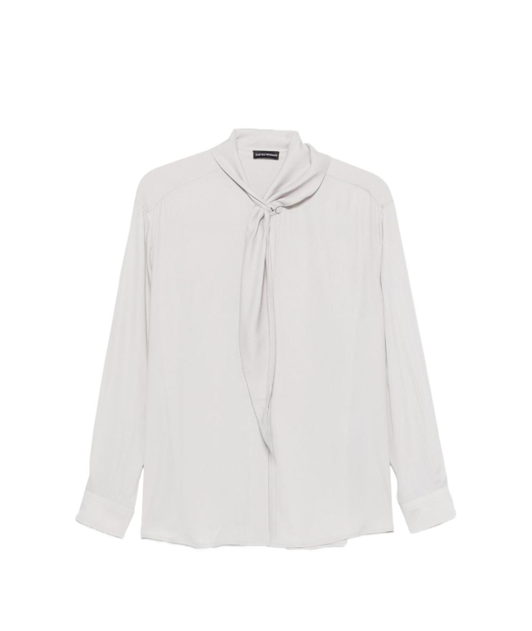 EMPORIO ARMANI Серая ацетатная блузы, фото 1