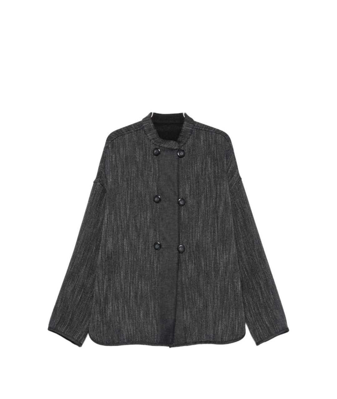 EMPORIO ARMANI Серая шерстяная куртка, фото 1