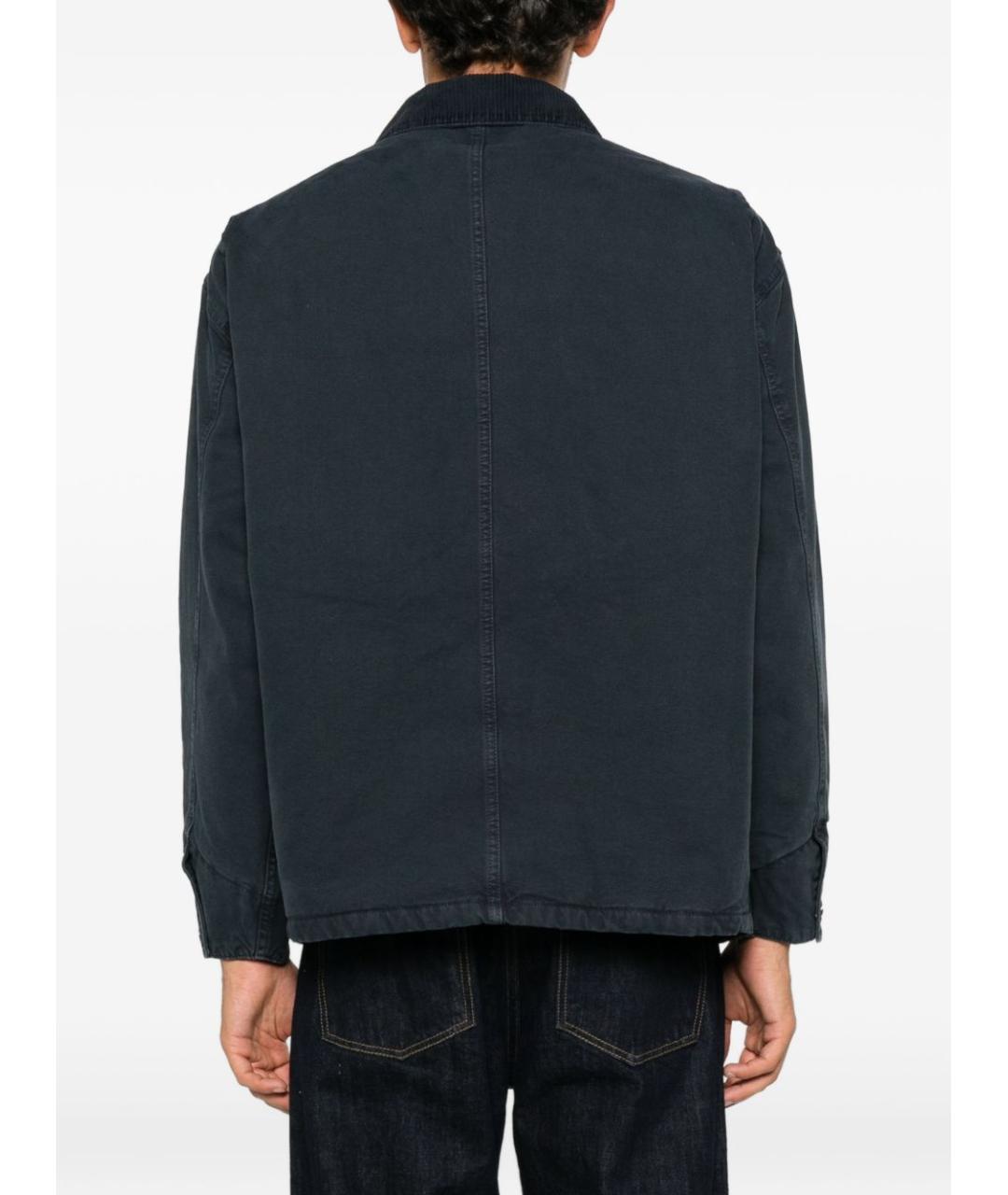 EMPORIO ARMANI Синяя хлопковая куртка, фото 4