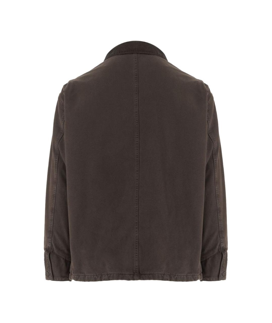 EMPORIO ARMANI Коричневая хлопковая куртка, фото 3
