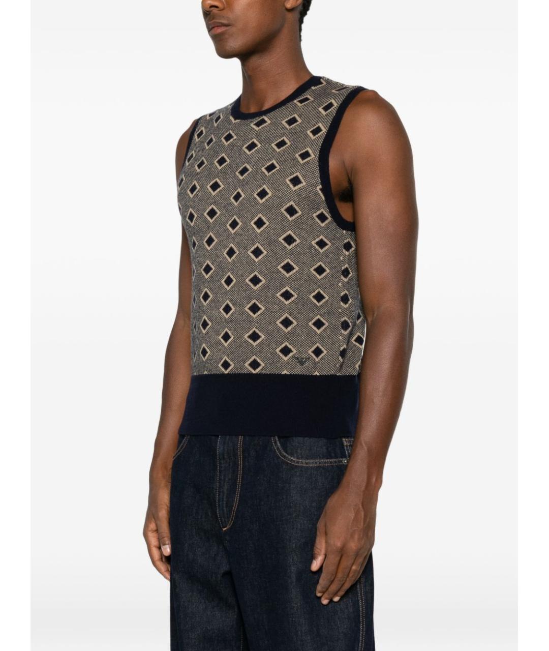 EMPORIO ARMANI Мульти кашемировая жилетка, фото 3