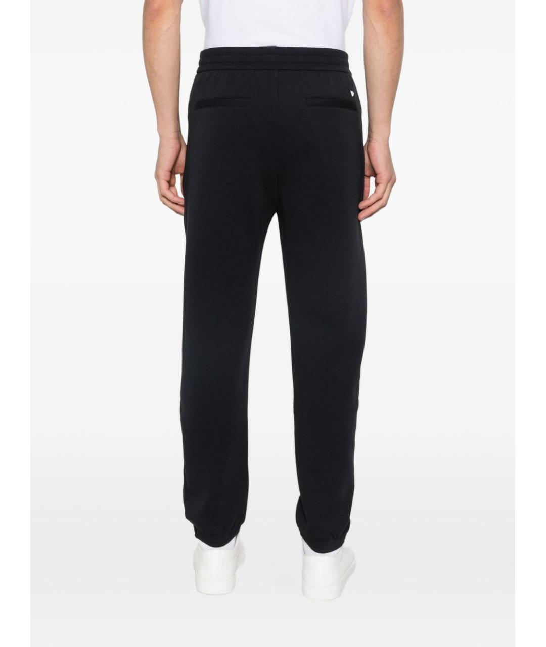 EMPORIO ARMANI Синие полиэстеровые повседневные брюки, фото 5